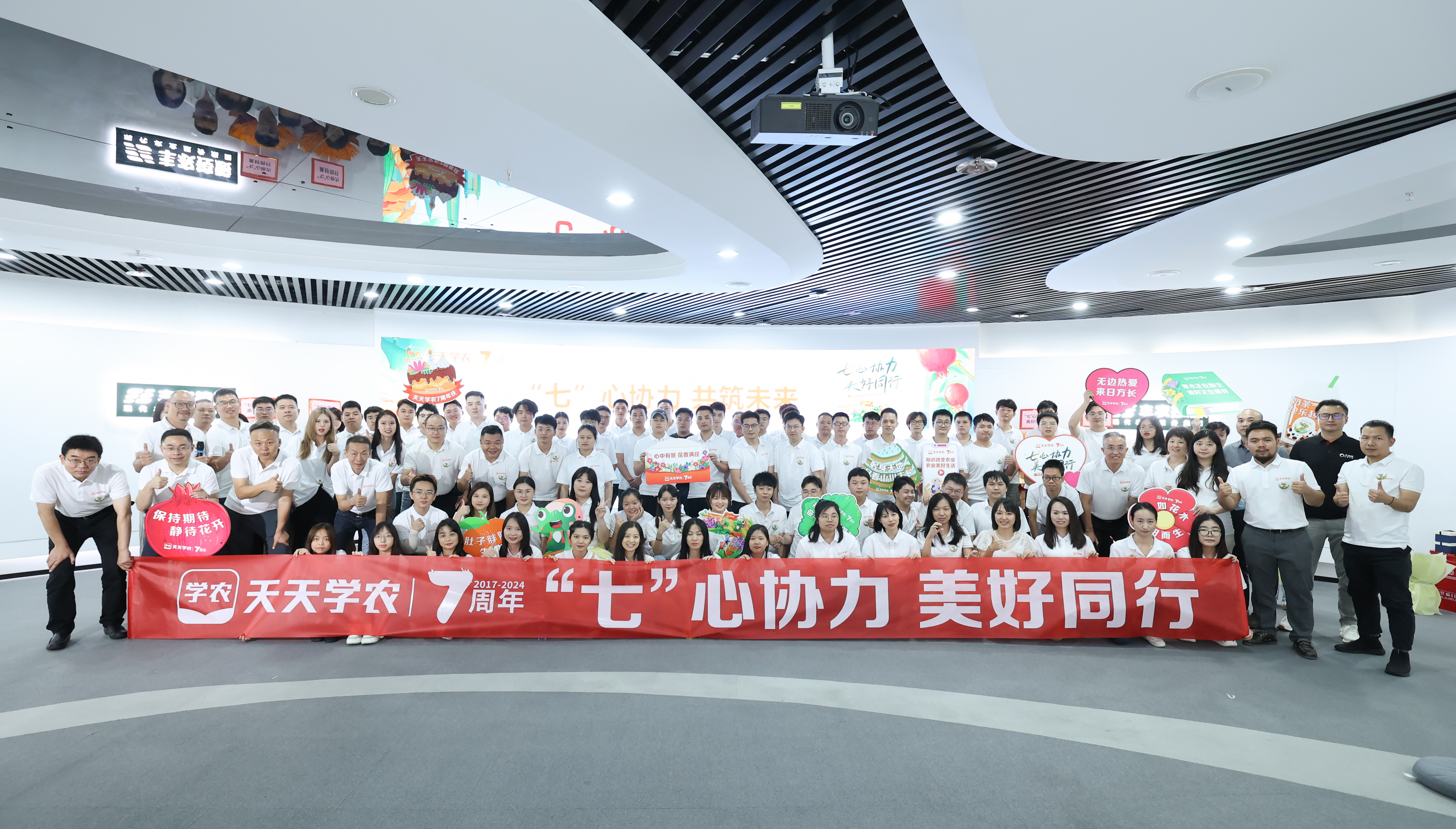 “七”心协力，美好同行，金年会成立七周年生日快乐！